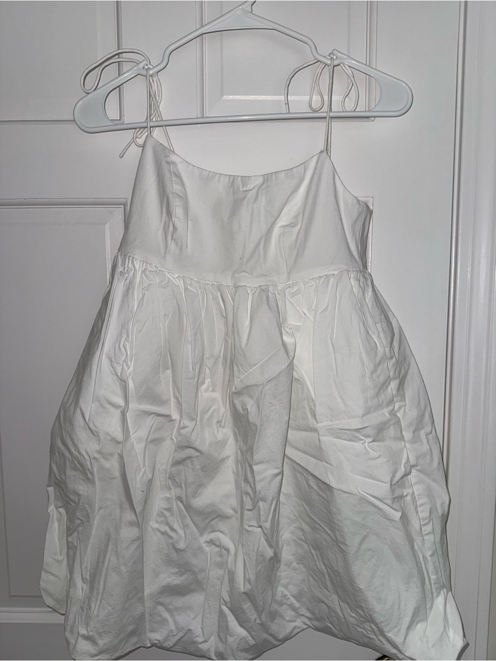 REVOLVE White Spaghetti-Strap Mini Dress